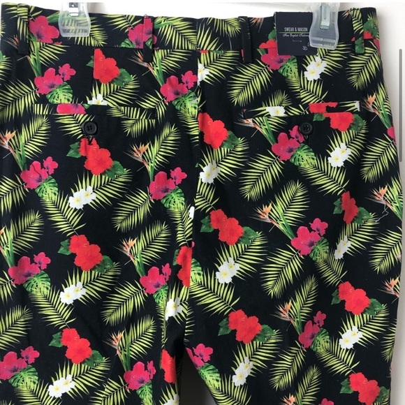 Swear & Mason • Tropical Print Slim Trouser • Sz 4 - Picture 3 of 6